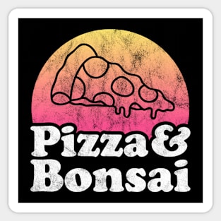Pizza Lover Pizza and Bonsai Sticker